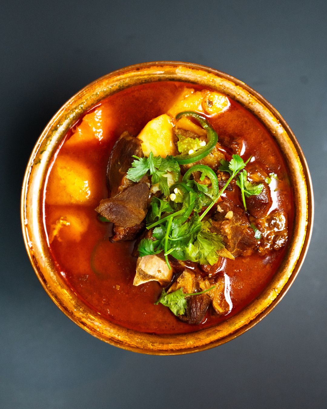 Beef stew ceramic bowl